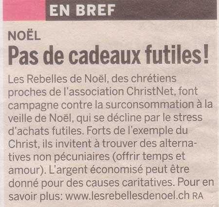 courrier-12-12-2009-small Les Rebelles de Noël dans le journal le Courrier